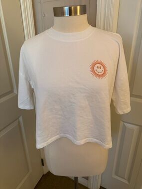 SPIRITUAL GANGSTER White Crop Tee